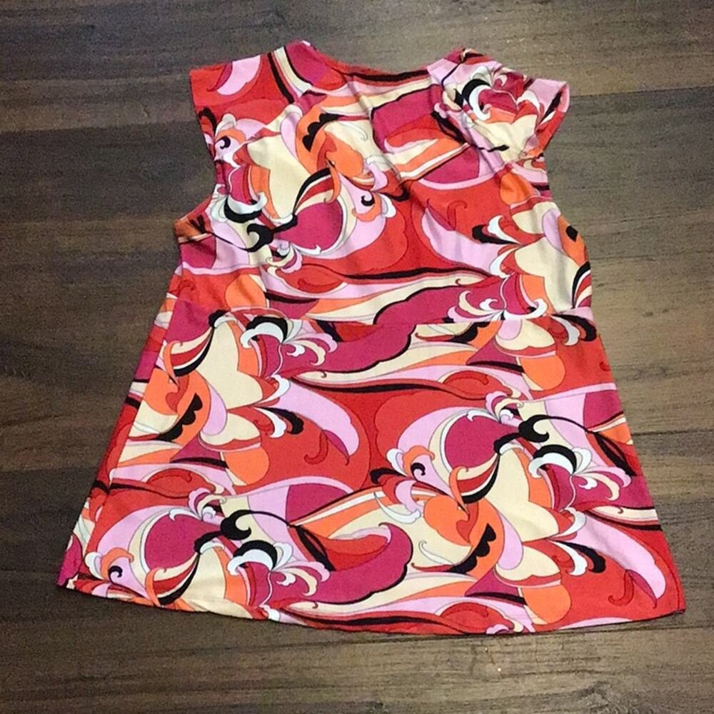 Metro 7 Colorful Print Top. - Picture 3 of 3